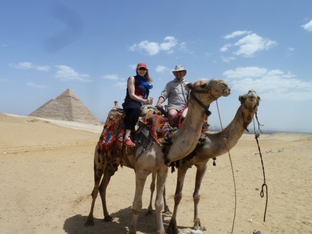 Camel Riding on our Honeymoon in Egypt April 2011
