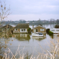 The River Thames in Flood, Weybridge, Walton & Port Hampton