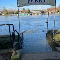 The River Thames flooding in Weybridge, January 9th 2024 update